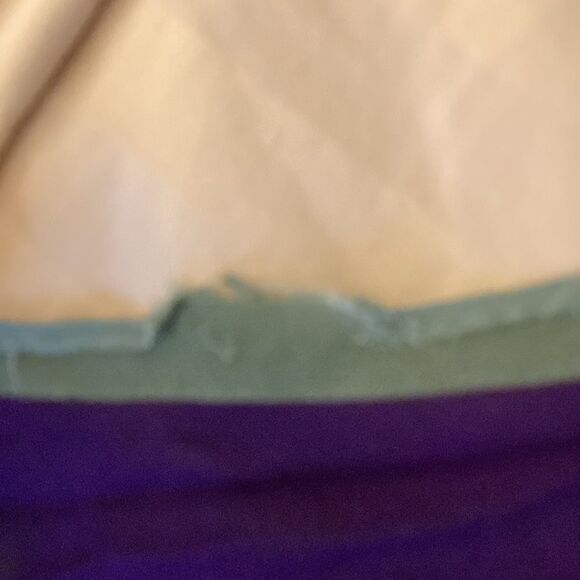 Silk Chiffon Oversized Shawl/Sarong. Multicolor Purple, Red, green & Blue print. - Picture 6 of 6